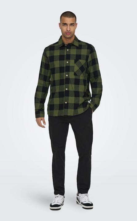 Image du produit Only & Sons Coupe normale Col de chemise Chemise (M)