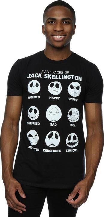 Immagine prodotto Disney Nightmare Before Christmas Many Faces Of Jack Maglietta Uomo (XXL)
