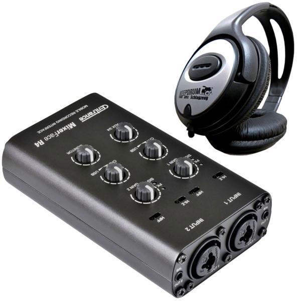 Actual product image Centrance Mixerface R4 interface with headphones