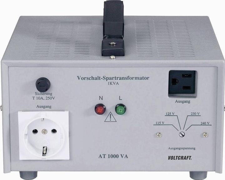 Actual product image Voltcraft AT-1500 NV ballast transformer voltage converter 115/125/230/240 V/AC