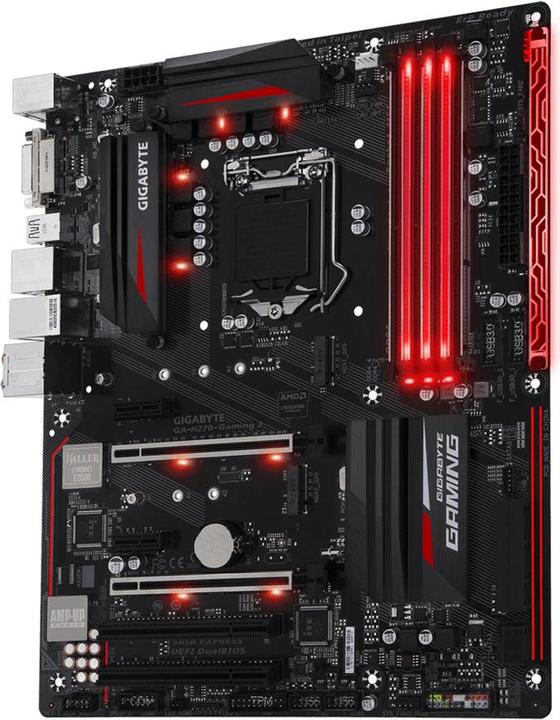 Produktbild Gigabyte GA-H270-Gaming 3, ATX, LGA1151 (LGA 1151, Intel H270, ATX)
