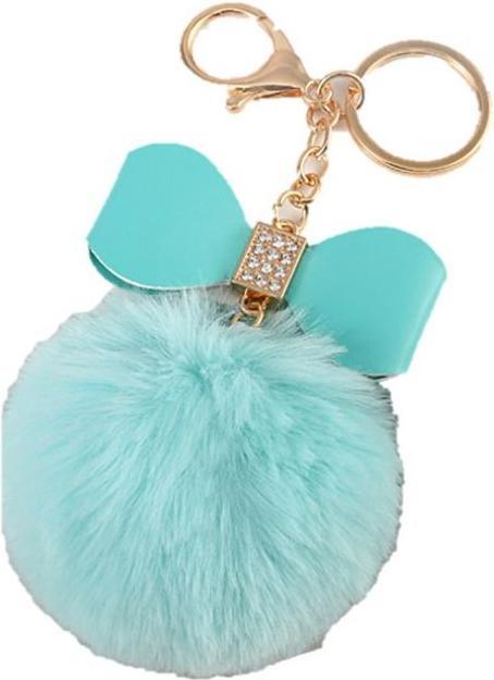 MU Style Pompom Schlüsselanhänger mit Schleife