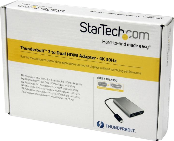 Immagine prodotto StarTech Thunderbolt 3 zu (HDMI, 11.40 cm)