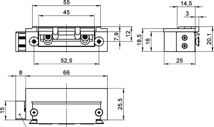 Produktbild effeff Austauschstücke Typ 1410-F2 für Feuerschutztüröffner (Indoor)