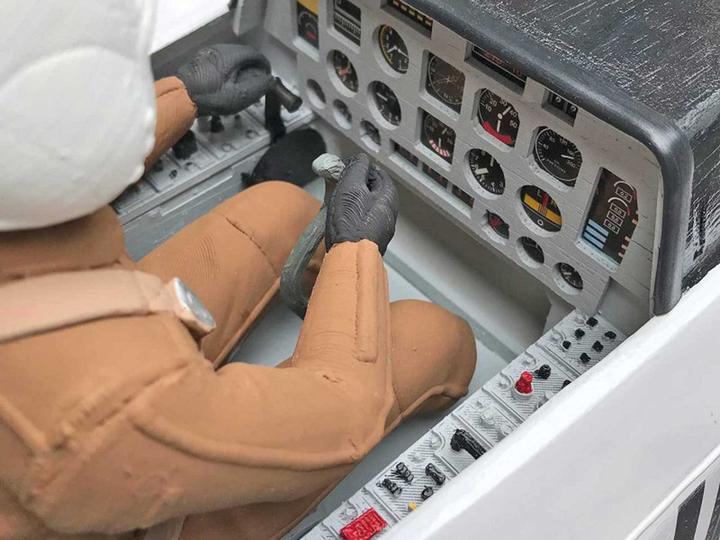 Actual product image Vq Models T-28 Trojan (silver/blue) / 1770mm (Warbird)