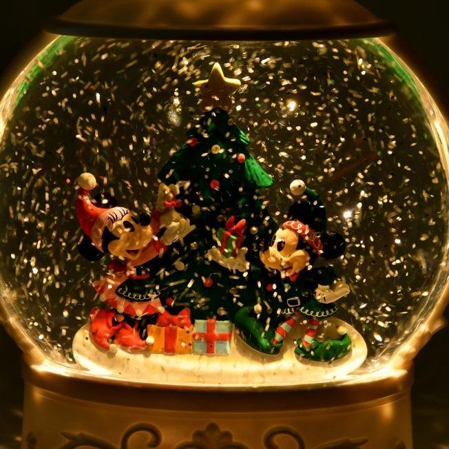 Actual product image Disney Mickey & Minnie snow globe music & light lantern Christmas