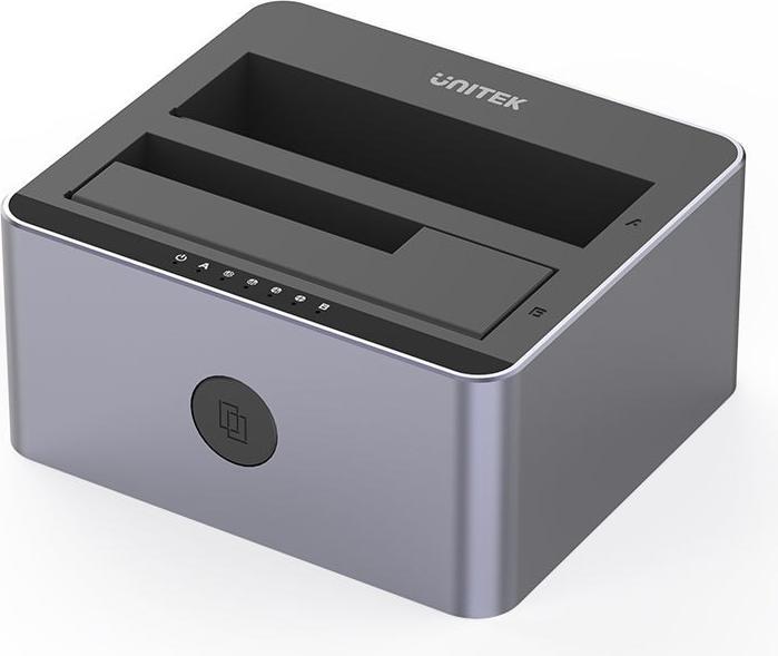 Produktbild Unitek Y-3026GY01-EU Disk Clone Station 2 x SATA 2 5 /3 5 USB 5Gbps (USB-B, 2 Ports)