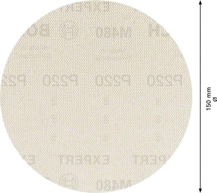 Productafbeelding Bosch Professional Zubehör Expert M480 Schuurnet voor vlakschuurmachine, 150 mm, G 220, 5 stuks (220)