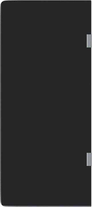Produktbild VidaXL Urinal-Trennwand Wandmontage Schwarz 90x40 cm Hartglas (90 x 40 cm)