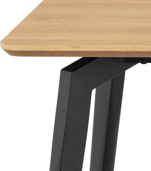 Produktbild AC Design Cadiz Esstisch Basel-Stoff, beige 24, Sockel aus (160 x 90 x 75 cm)