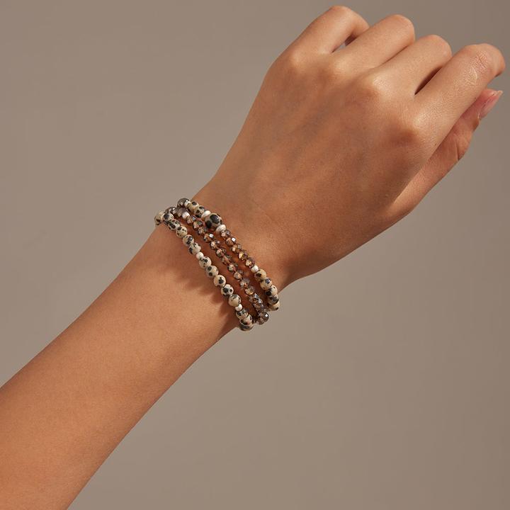 Image du produit Andreani Bracelet avec pierre de lave véritable (8 cm, Pierres, Métal)