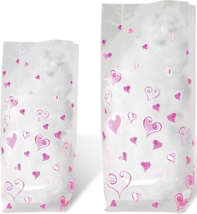 Produktbild Ursus Bodenbeutel 11,5x19,0 Herzen (Geschenktüte, 10 x)
