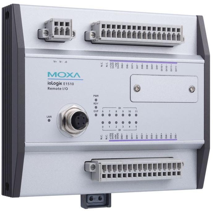 Immagine prodotto Moxa IoLOGIK Ethernet I/O Server 2 E1510-M12-T 12xDI MODBUS/TCP