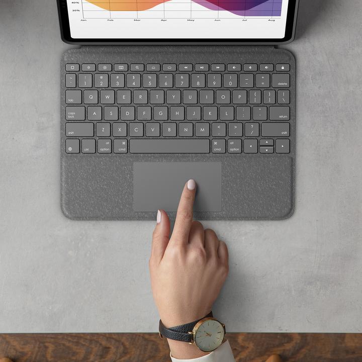 Actual product image Logitech Folio Touch (DE, iPad Air 2020 (4. Gen), iPad Air 2022 (5th Gen))