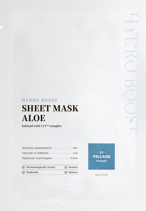 Produktbild Village 11 Factory Hydro boost sheet mask aloe
