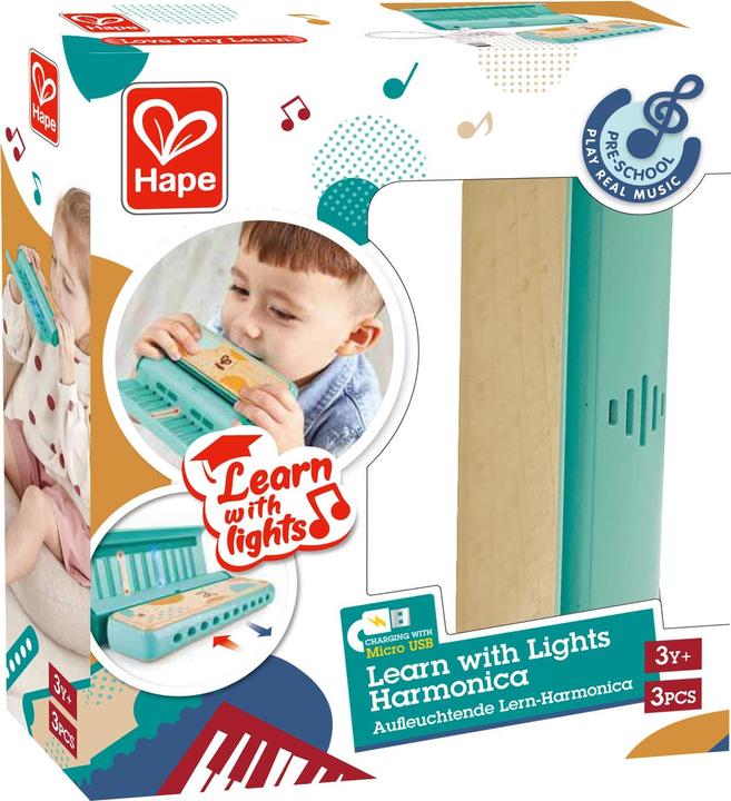Image du produit Hape Bright Learning Harmonica (Anglais, Allemand)
