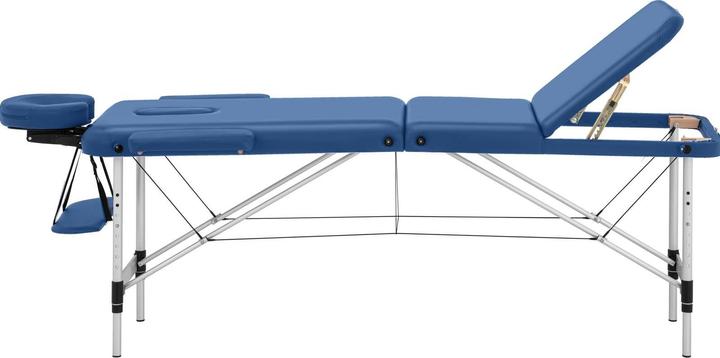 Produktbild Physa Massageliege klappbar Massagebank Massagetisch Holzrahmen 180 kg blau