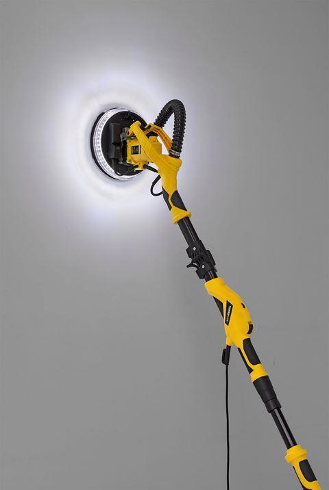 Produktbild Powerplus Trockenausbau-schleifer teleskopisch 1050W Ø225mm - 6 Acc. (Tellerschleifer, 1050 W)