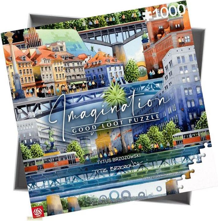 Actual product image Good Loot Puzzle 1000 Titas Brizovskis Bridges of Warsaw (1000 pieces)