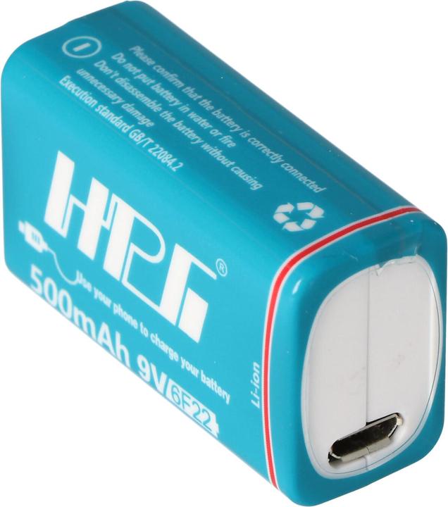 Produktbild AccuCell Akku mit USB-Ladebuchse zum nachladen, mit USB-Ladefunktion (1 Stk., 500 mAh, Ladegerät inkl. Akku)
