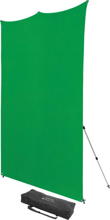 Produktbild Westcott X-Drop Pro - Green Screen (8' x 8') Kit Chroma-Key Green Backdrop Kit, 2.4x2.4m (240 cm, 800 cm)