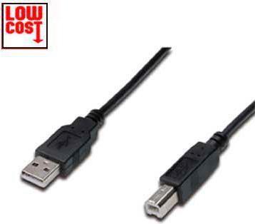 Immagine prodotto Digitus Cavo di collegamento USB, 3m (3 m, USB 2.0, 2.50 W)