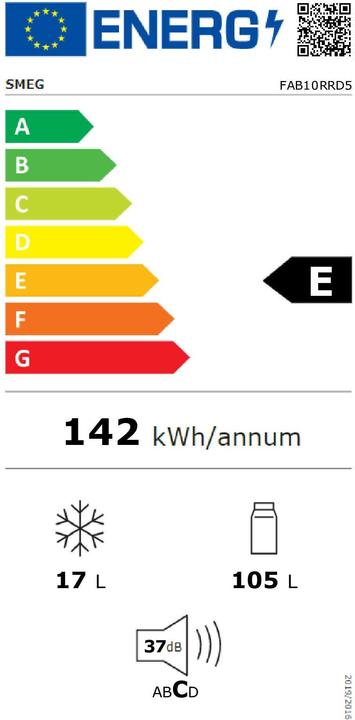 Energie-Label Smeg FAB10RRD5 (122 l)