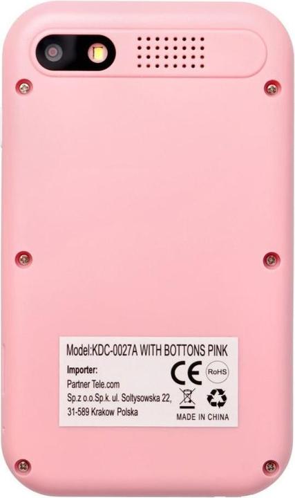 Immagine prodotto Burga Consumer electronics OEM Gaming phone for kids with IPS display 2,4" with buttons KDC-0027A pink (2.40")