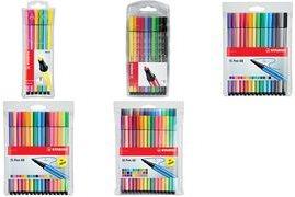 Actual product image STABILO Pen 68 Premium felt-tip pen (Red, Black, Green, Blue, Brown, Yellow, Turquoise, 6 x)