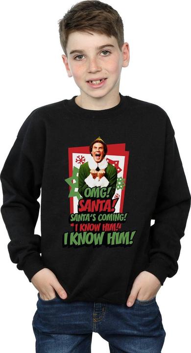 Actual product image Elf Boys OMG Santa Sweatshirt (140, 146)
