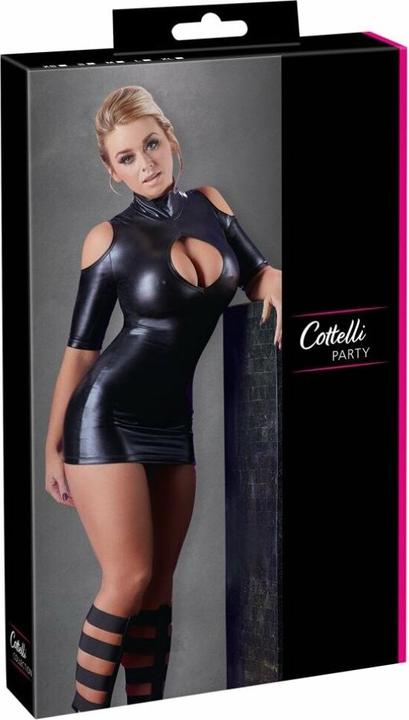 Actual product image Cottelli Collection Wetlook mini dress shoulder free (XL)