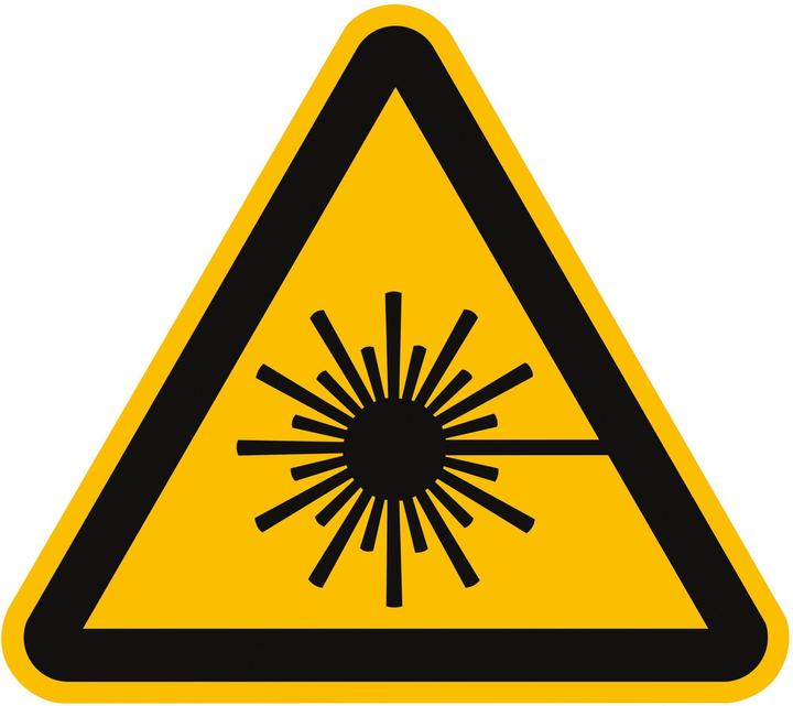 Image du produit Moravia Film d'avertissement de rayon laser, 100 mm