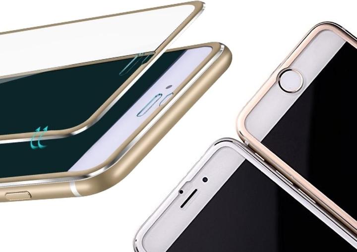 Actual product image G-Case iPhone 8 Plus 3D Screen Protector Aluminium Frame (1 Piece, Apple iPhone 8 Plus)