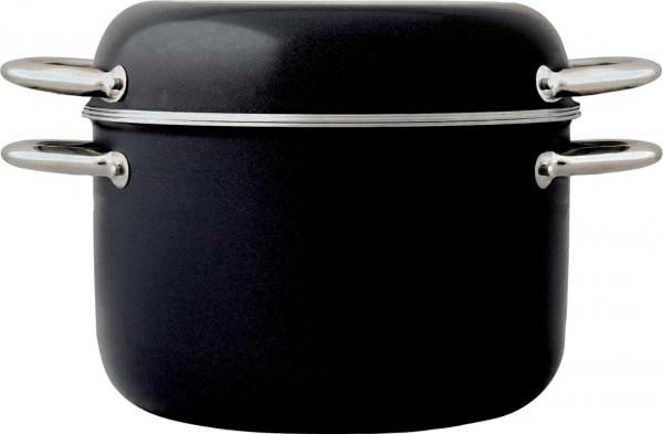 Produktbild Berger Topfset Aluminium stapelbar schwarz 9-tlg. (42 cm, Pfannenset + Topfset, Aluminium)