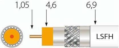 Produktbild Televes Koaxkabel SK2020plus-T CPR B2ca 500m Tr (135 dB, Antennenkabel)