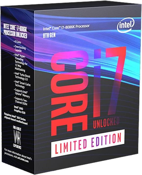 Produktbild Intel Core i7-8086K (LGA 1151, 4 GHz, 6 -Core)