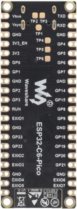 Image du produit WaveShare Carte de développement ESP32-C6 Pico Mini