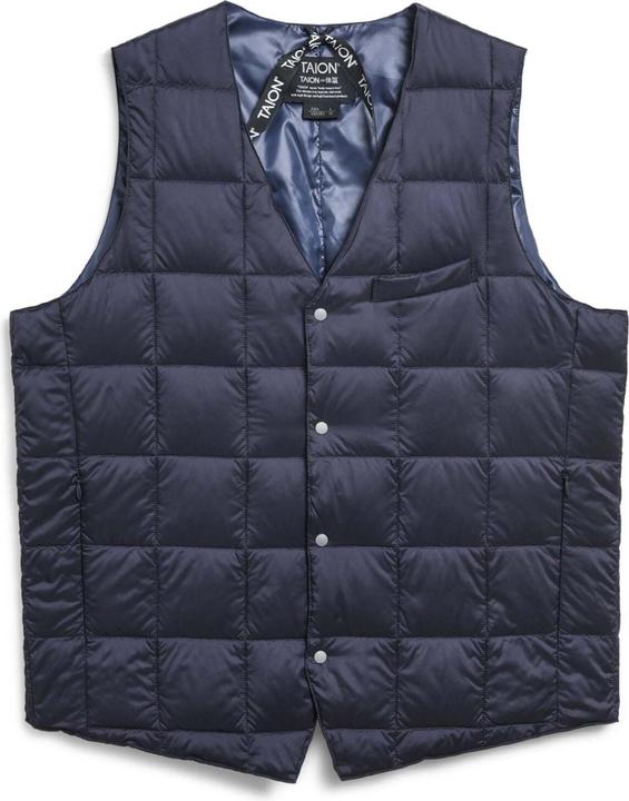 Produktbild Taion Ärmellose Daunenjacke mit Basic-Knopfleiste und V-Ausschnitt (S)