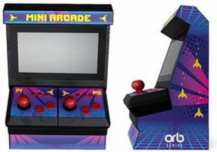 Immagine prodotto ORB - Mini Arcade Machine mit Dual-Controller - inkl. 300x 8-bit Spielen
