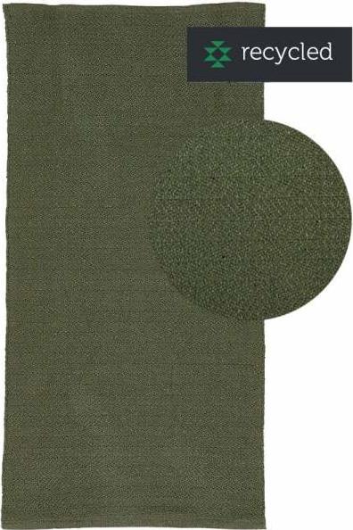 Immagine prodotto Liv Interior Tappeto in cotone a spina di pesce 70 cm x 140 cm, Verde (70 x 140 cm)