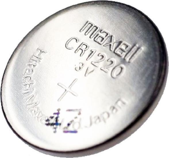 Actual product image AccuCell Batterie CR1220, IEC CR1220, 5 Stück (5 pcs., CR1220, 38 mAh)