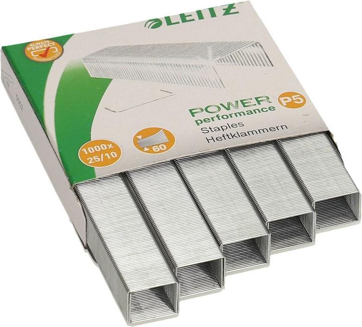 Produktbild Leitz Heftklammern P5, 10mm, verzinkt, 1000 Stück (1000 x)