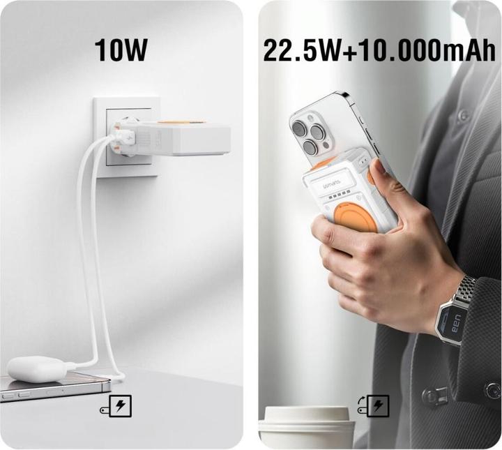 Produktbild 4smarts 6in1 Hybrid Charger Lucid (10000 mAh, 22.50 W, 38.50 Wh)