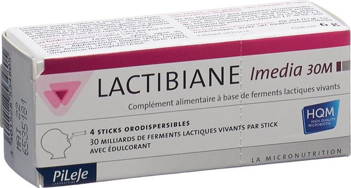 Actual product image Lactibiane Imedia orodispersible 30M (4 Piece, Powder, 15 g)