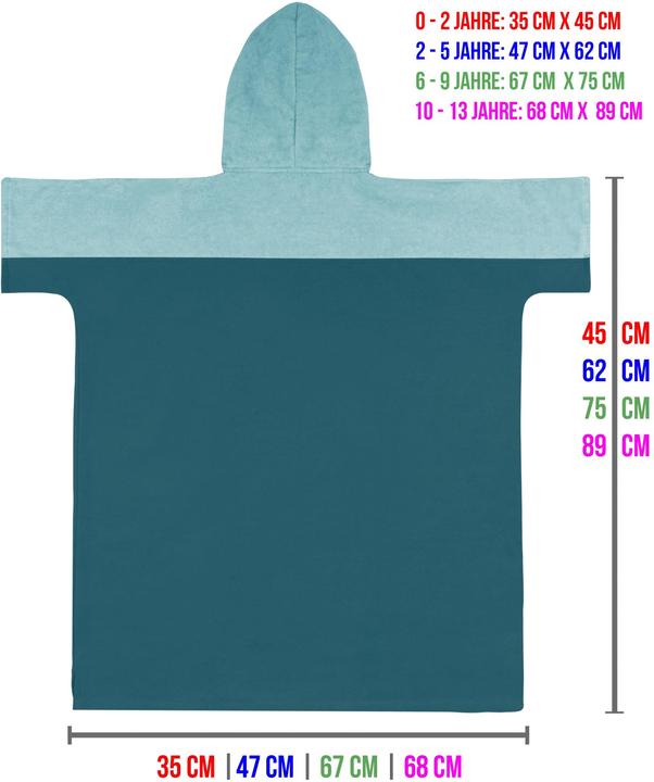 Produktbild Normani Kinder Badeponcho Puwai (10, 11, 12, 13)
