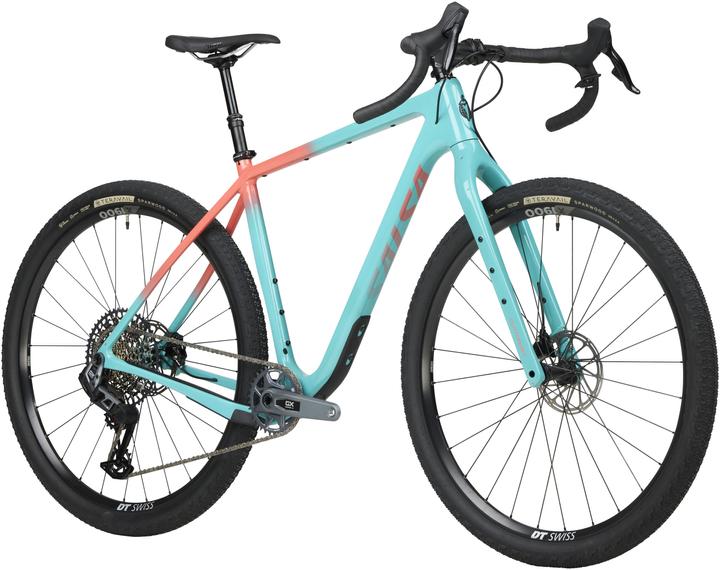 Salsa Cutthroat Carbon Rival GX AXS Transmission Komplettrad, 29", L/58cm, teal fade (29")