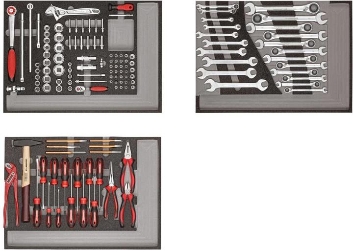 Produktbild Gedore Red red R21010004 Werkzeugsatz 3x CT-Module 129-teilig
