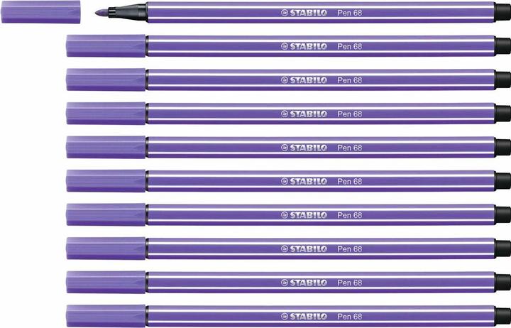 Produktbild STABILO Pen 68 Premium-Filzstift (Violett, 10 x)