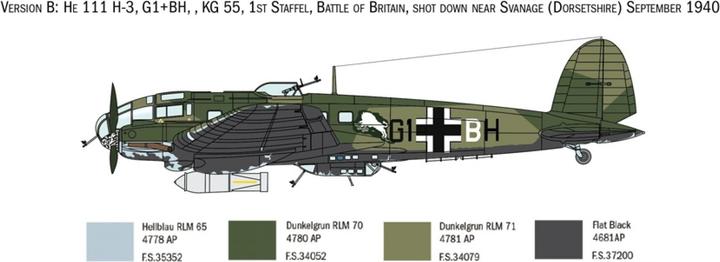 Actual product image 1:72 Heinkel HE-111H-6