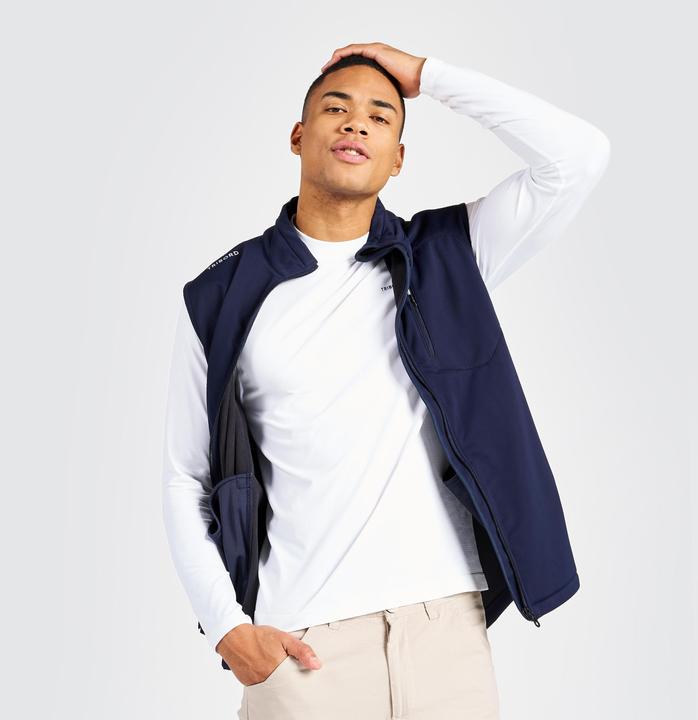 Immagine prodotto Tribord Softshell gilet vela uomo antivento 900 blu navy (3XL)